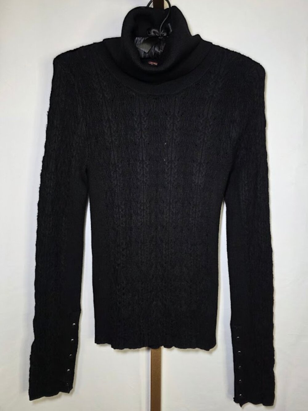 NWT Free People Maddie Turtleneck Sweater in Black L